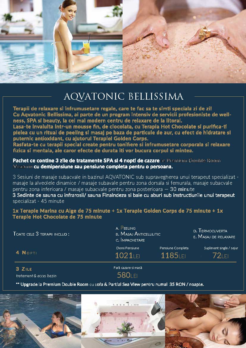 Pachete AQVATONIC BALNEO SPA & Hotel 2018-2019